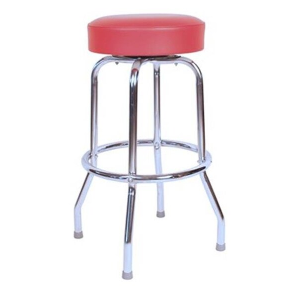 Richardson Seating Corp Richardson Seating Corp 1950RED 1950- 30 in. Floridian Swivel Bar Stool; Red - Chrome 1950RED - main